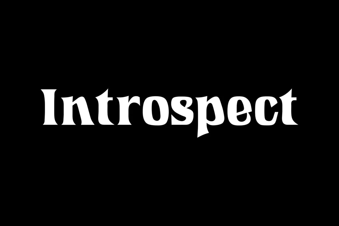 Пример шрифта URW Introspect