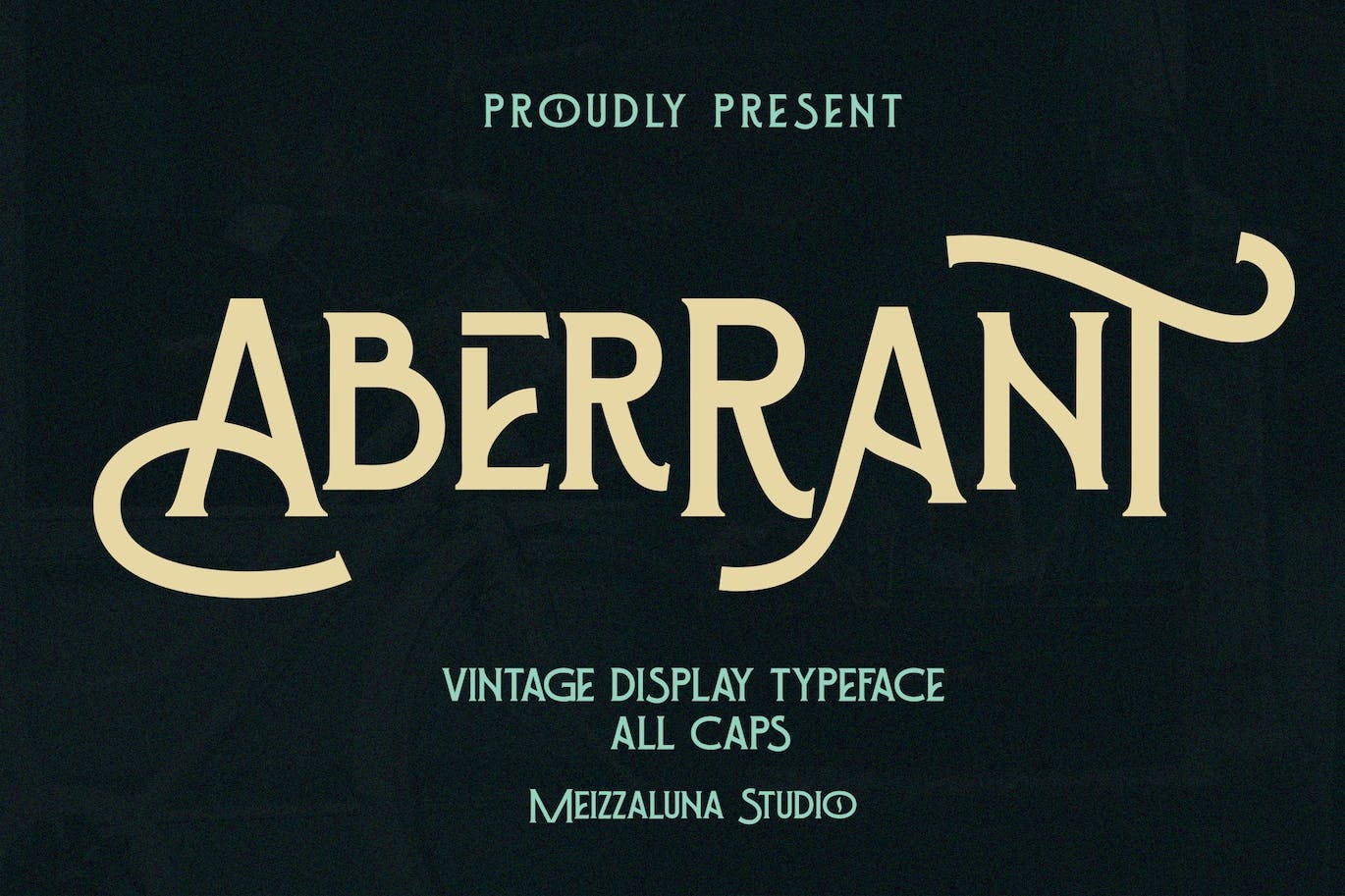 Пример шрифта Aberrant Regular