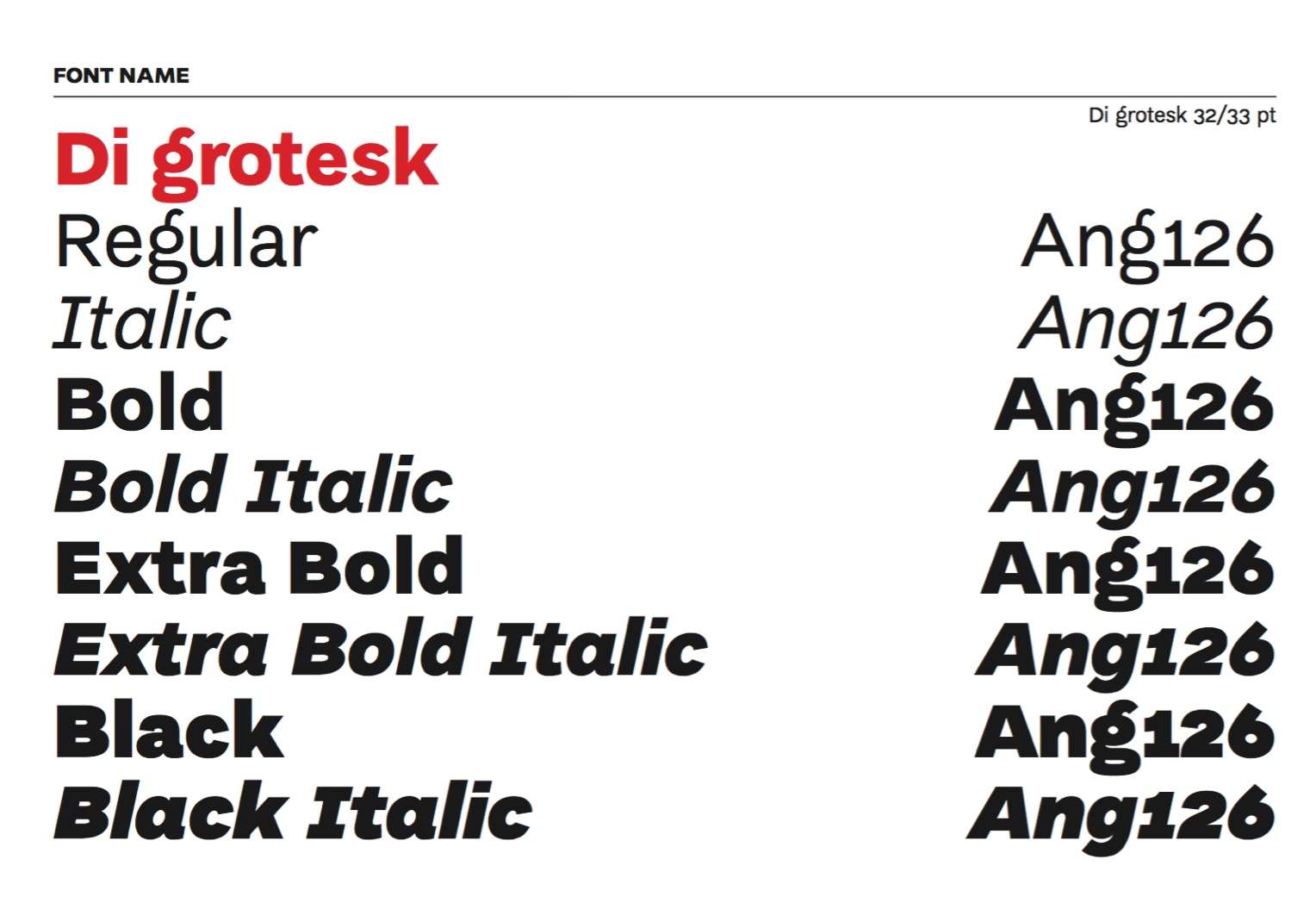 Пример шрифта Di Grotesk Extra Bold Italic