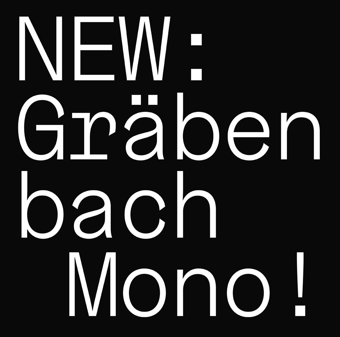 Пример шрифта Grabenbach Mono Regular