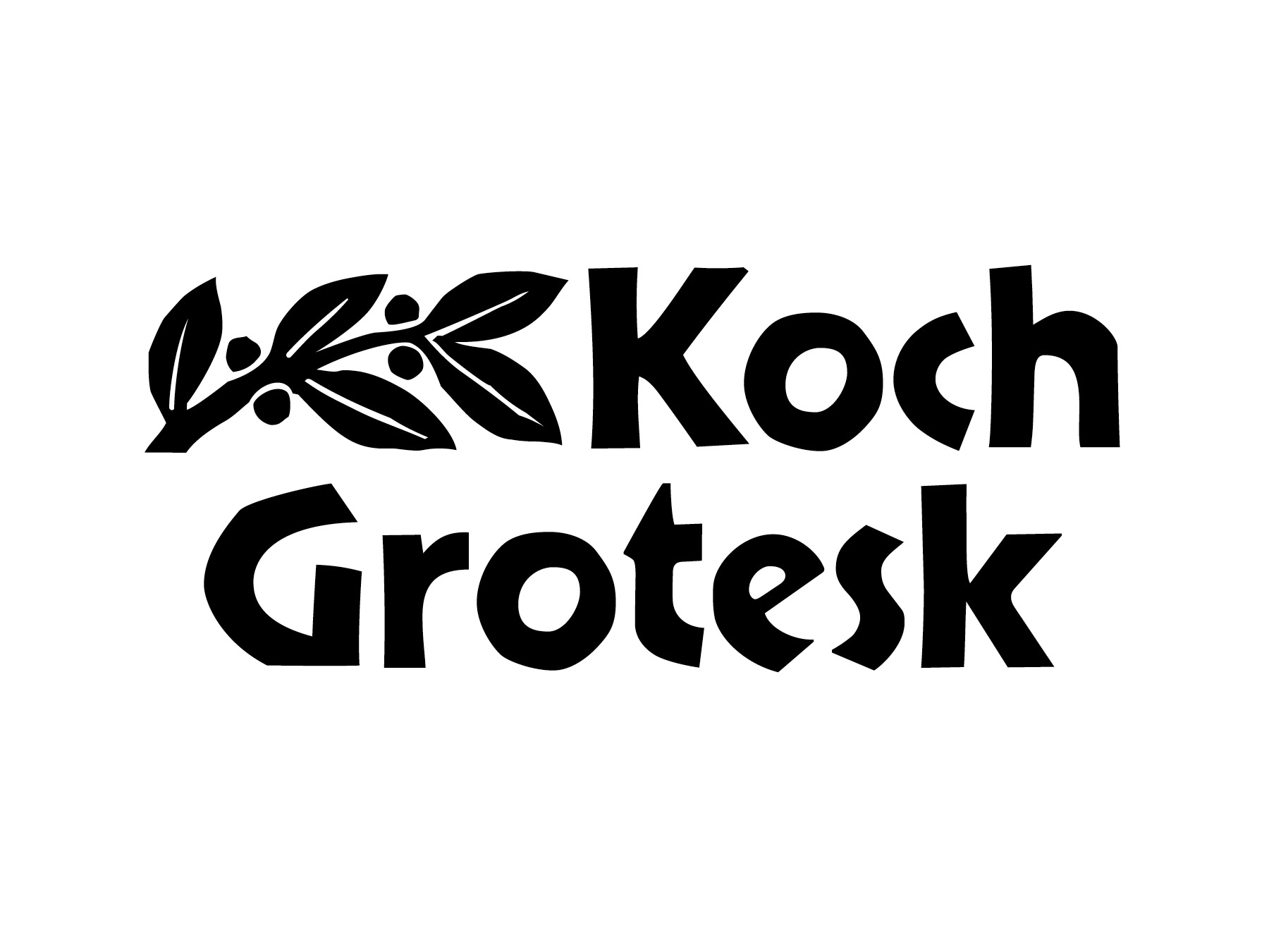 Пример шрифта Koch Grotesk
