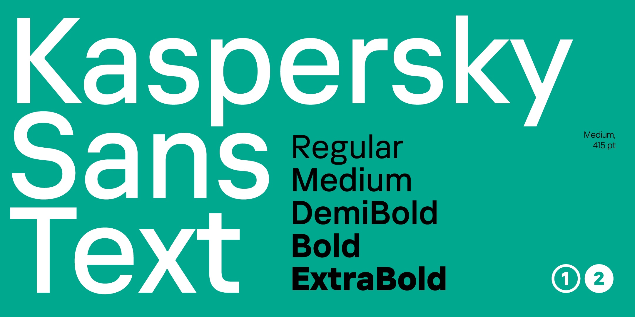 Пример шрифта Kaspersky Sans