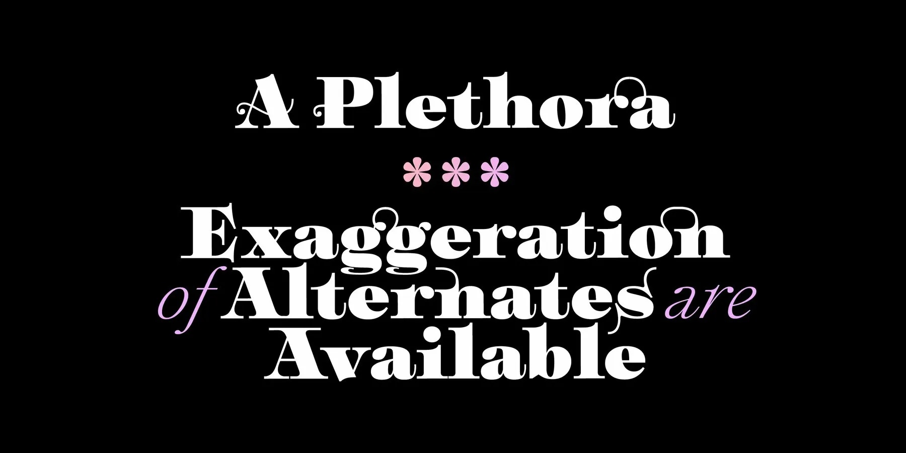 Пример шрифта Plethora Light