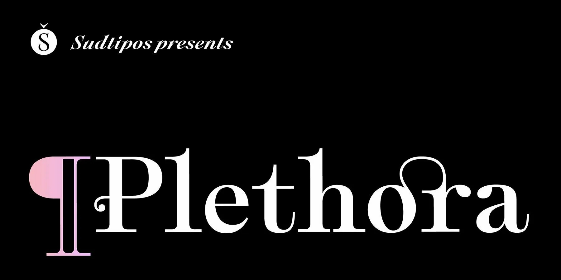 Пример шрифта Plethora Light
