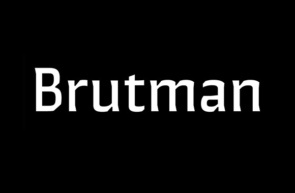 Пример шрифта Brutman