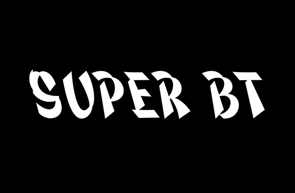 Пример шрифта Super BT