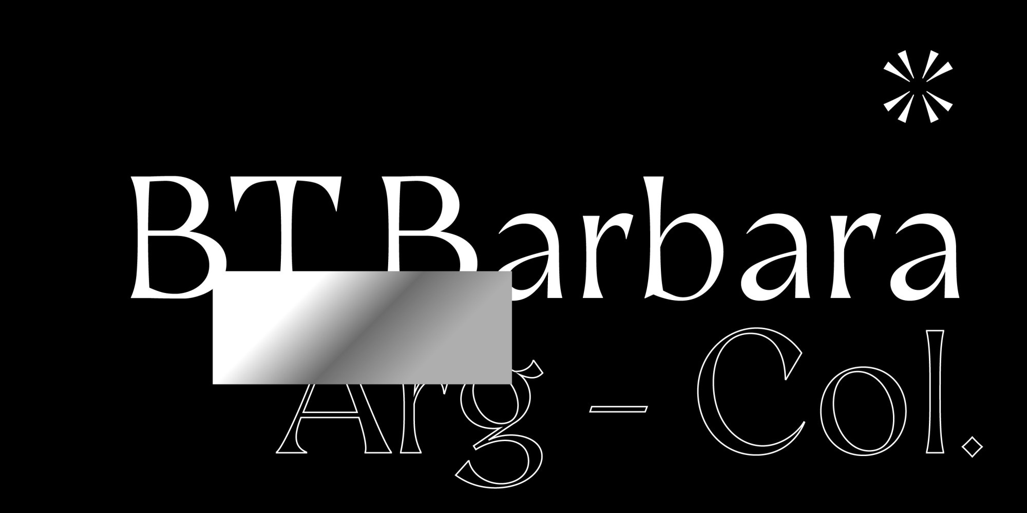 Пример шрифта BT Barbara