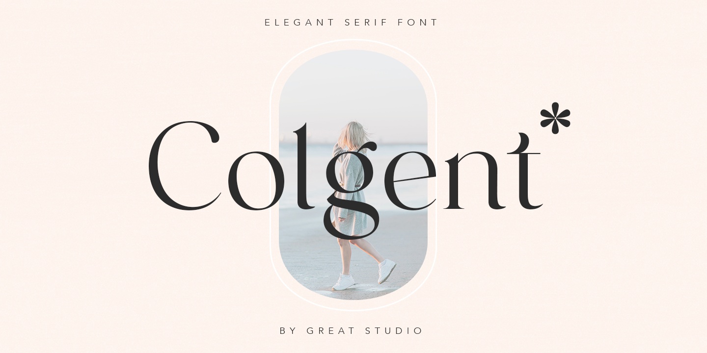 Пример шрифта Colgent