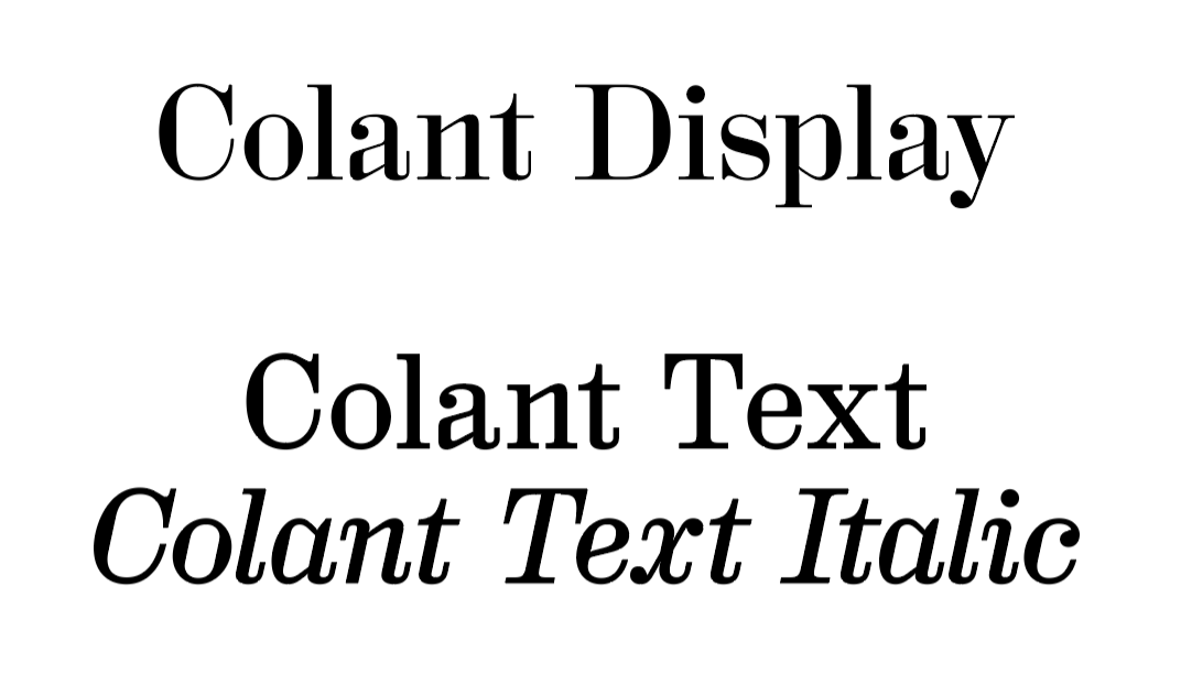 Пример шрифта HAL Colant 1.0