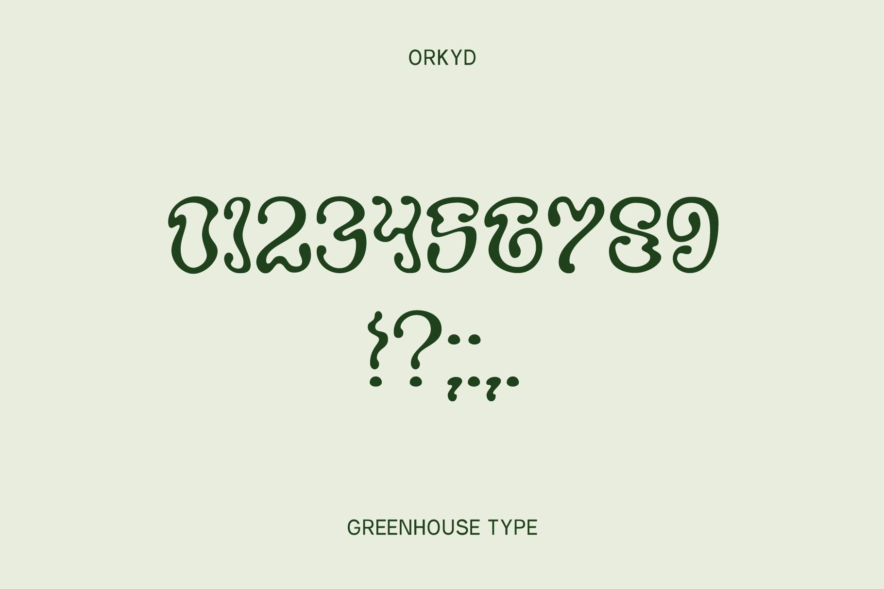 Пример шрифта ORKYD Display Regular