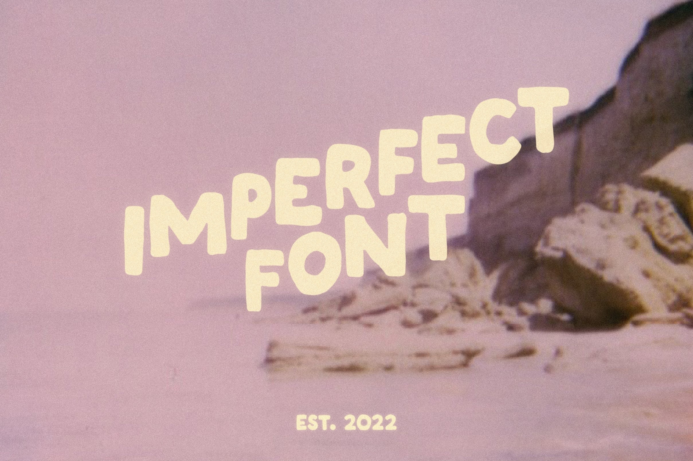 Пример шрифта Imperfect