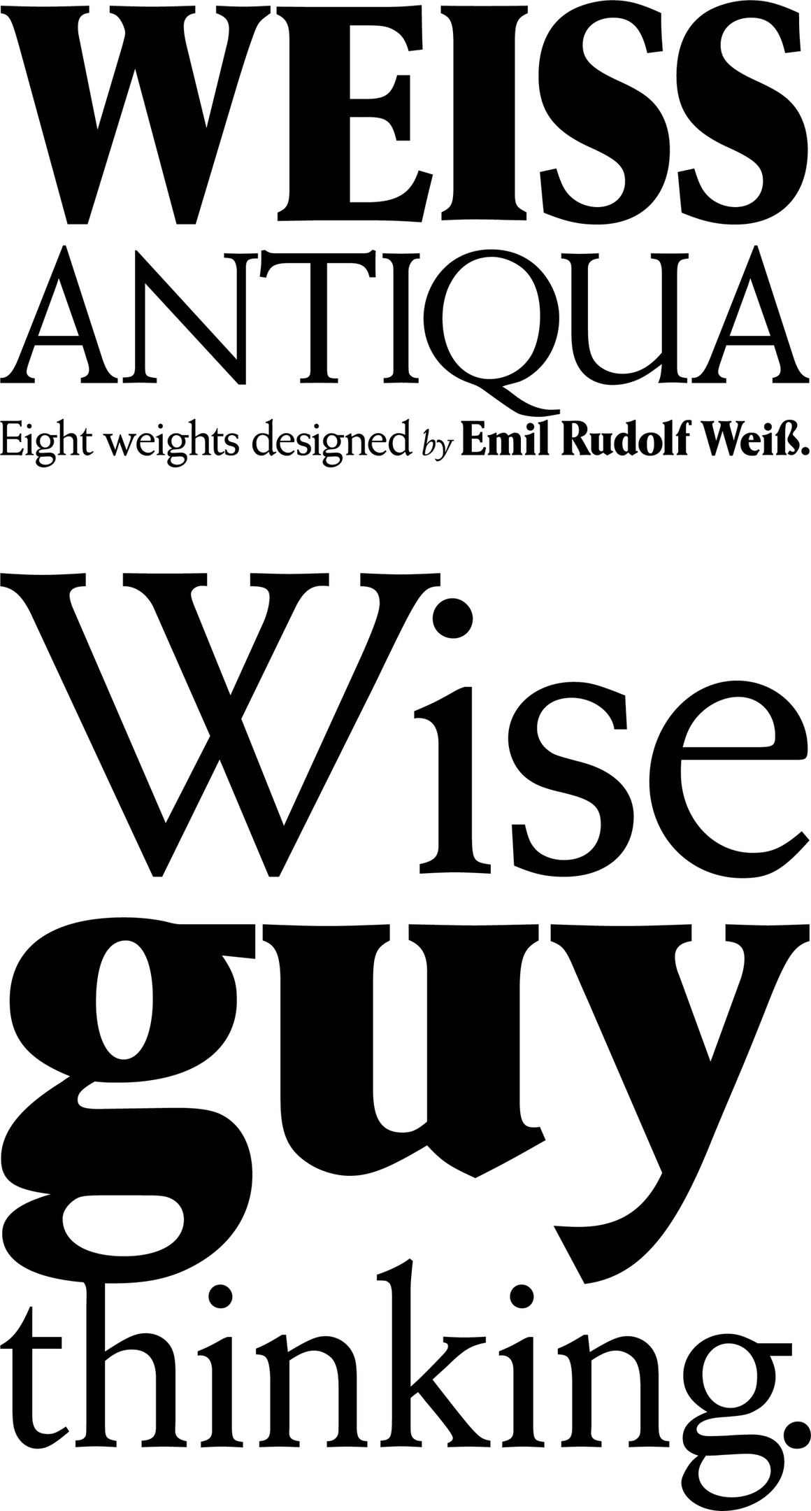 Пример шрифта Weiss Antiqua Italic