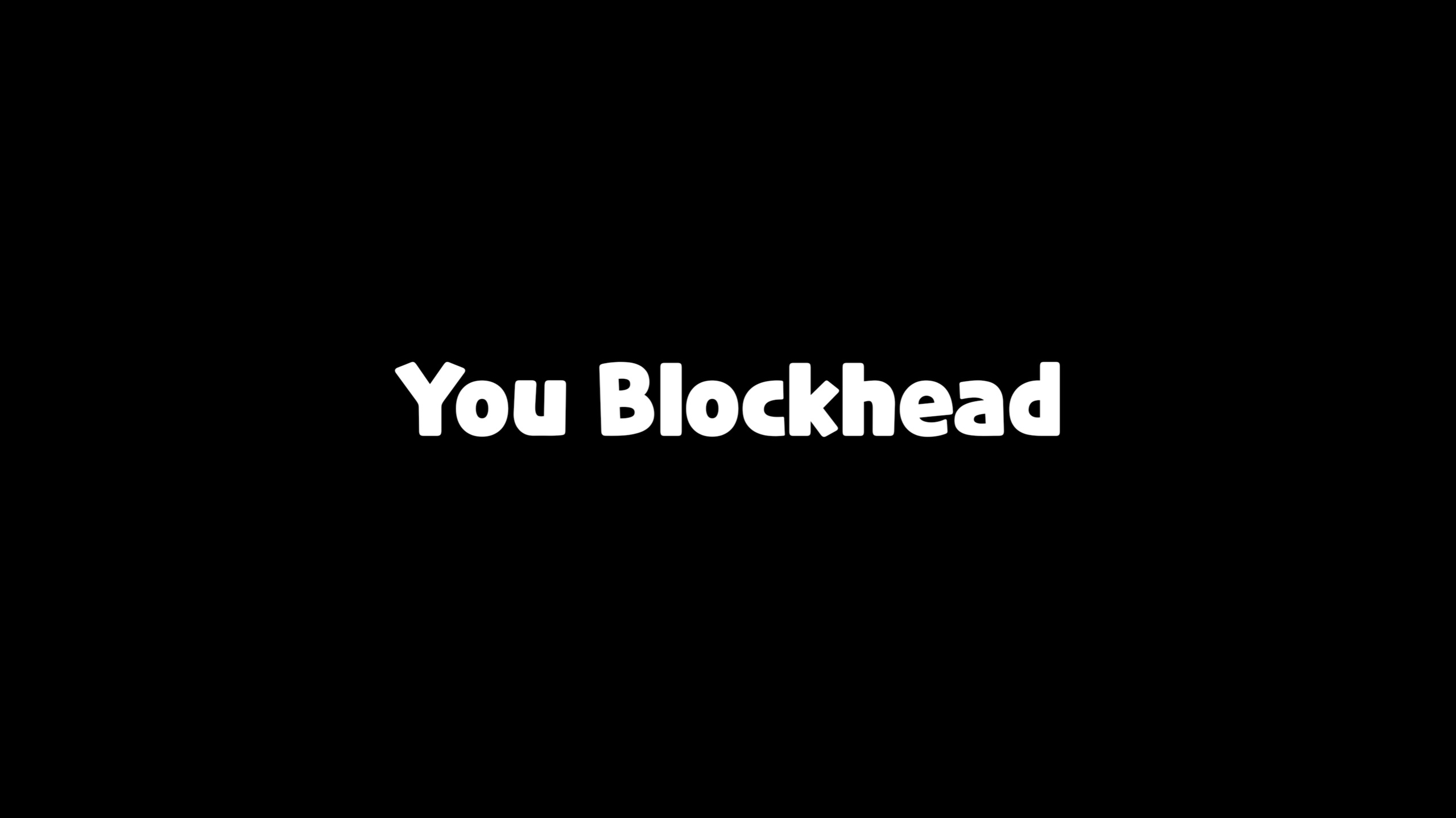 Пример шрифта You Blockhead Caps