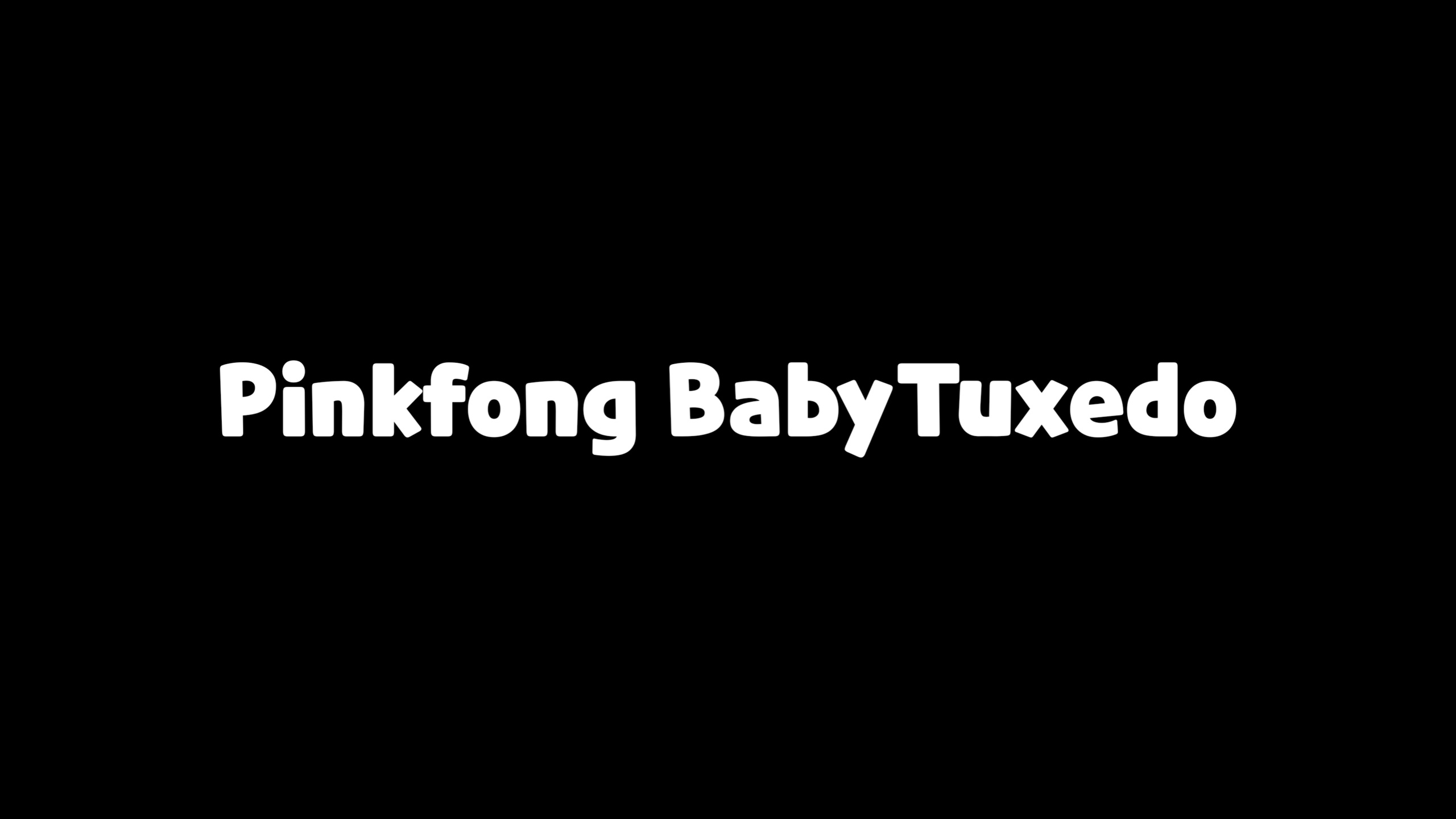 Пример шрифта PINKFONG BABYTUXEDO