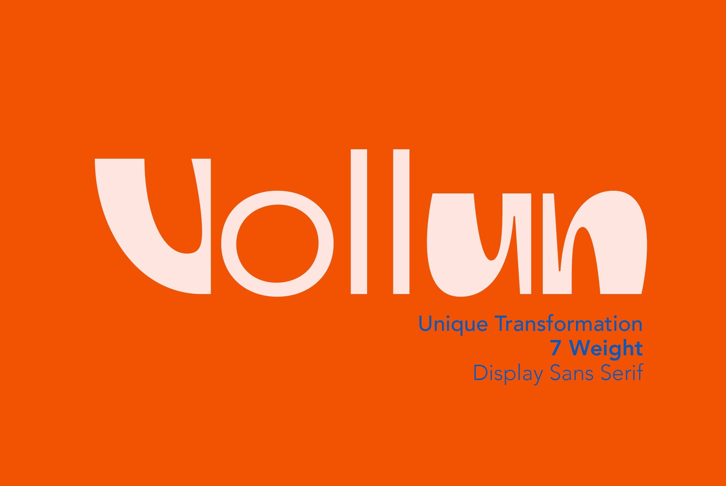 Пример шрифта ZT Vollun Display Bold