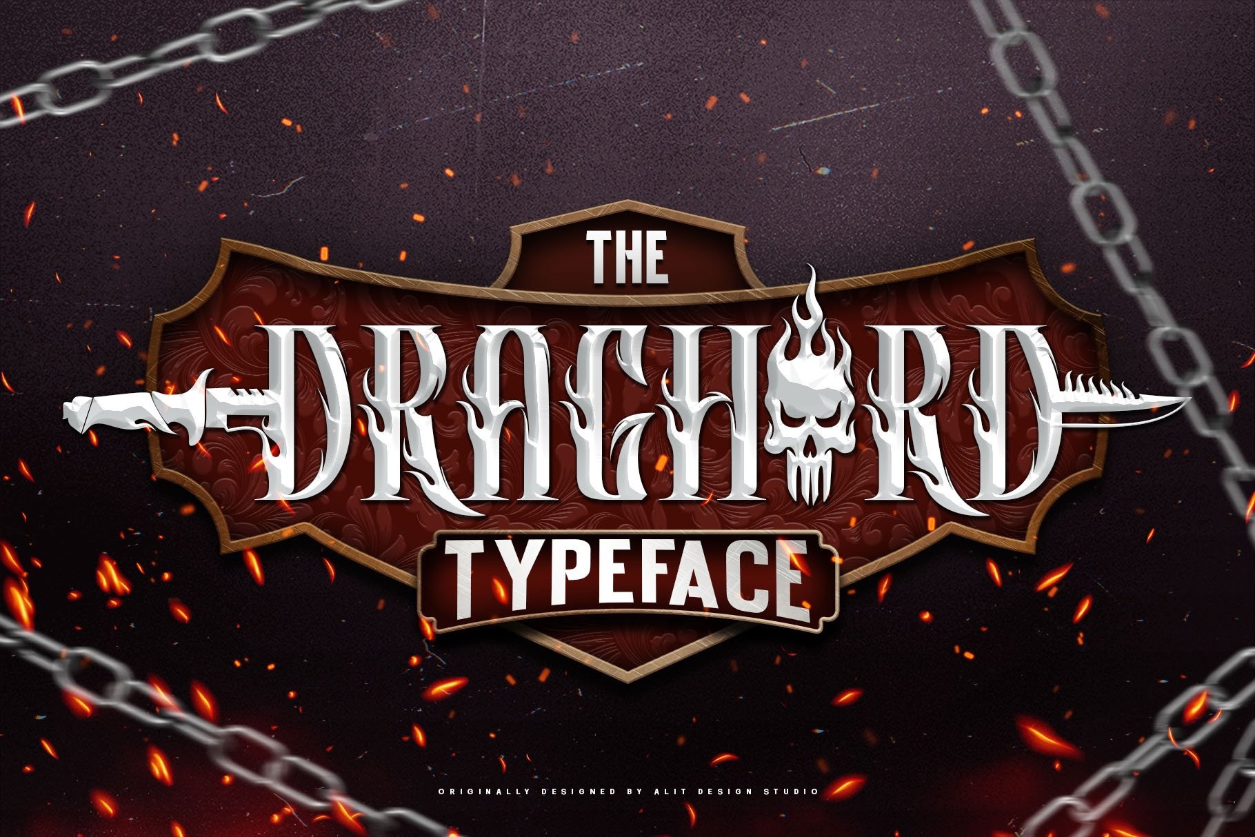 Пример шрифта Draghord