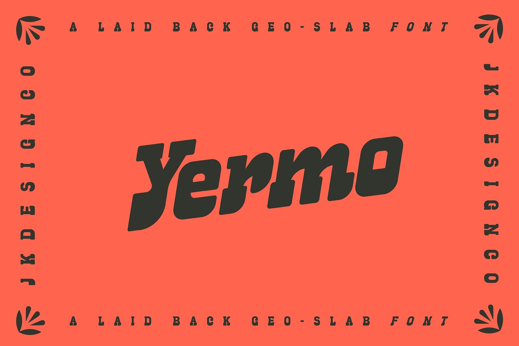 Пример шрифта Yermo