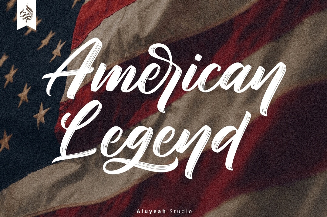 Пример шрифта American Legend