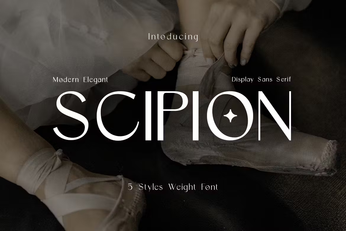 Пример шрифта Scipion Thin
