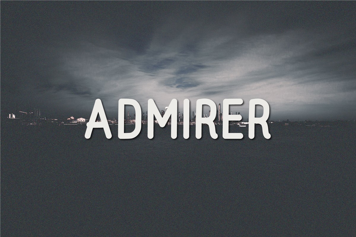 Пример шрифта Admirer