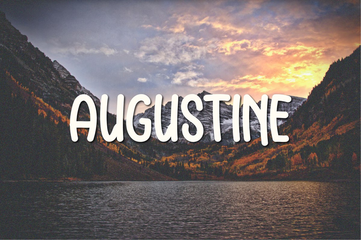 Пример шрифта Augustine
