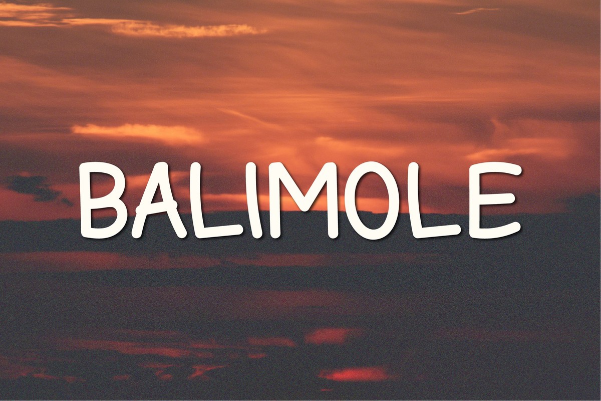 Пример шрифта Balimole Regular