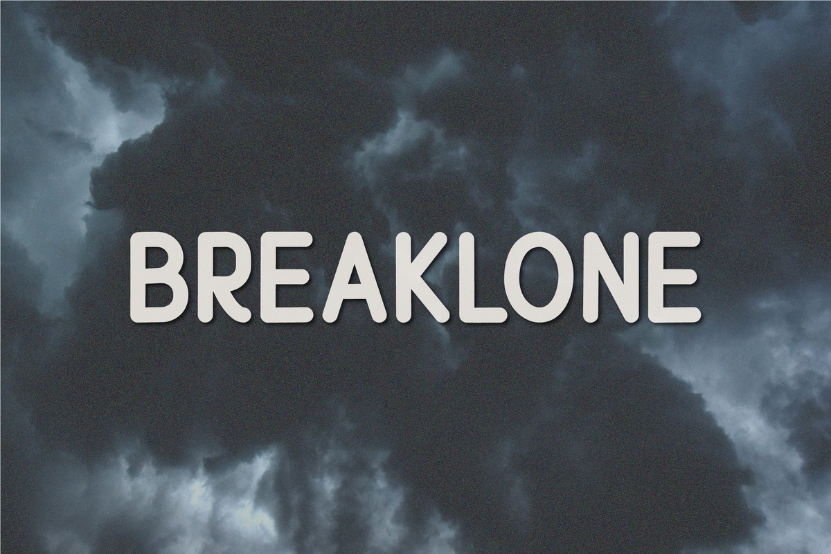 Пример шрифта Breaklone
