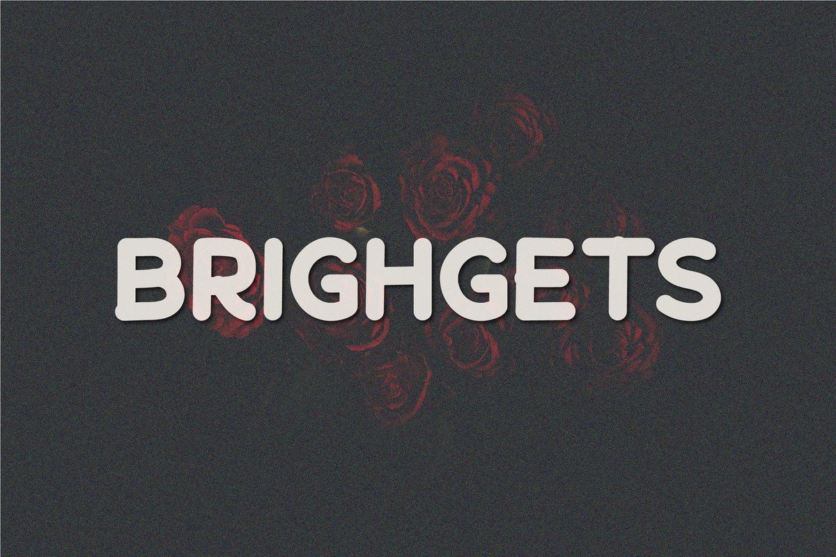 Пример шрифта Brighgets Regular