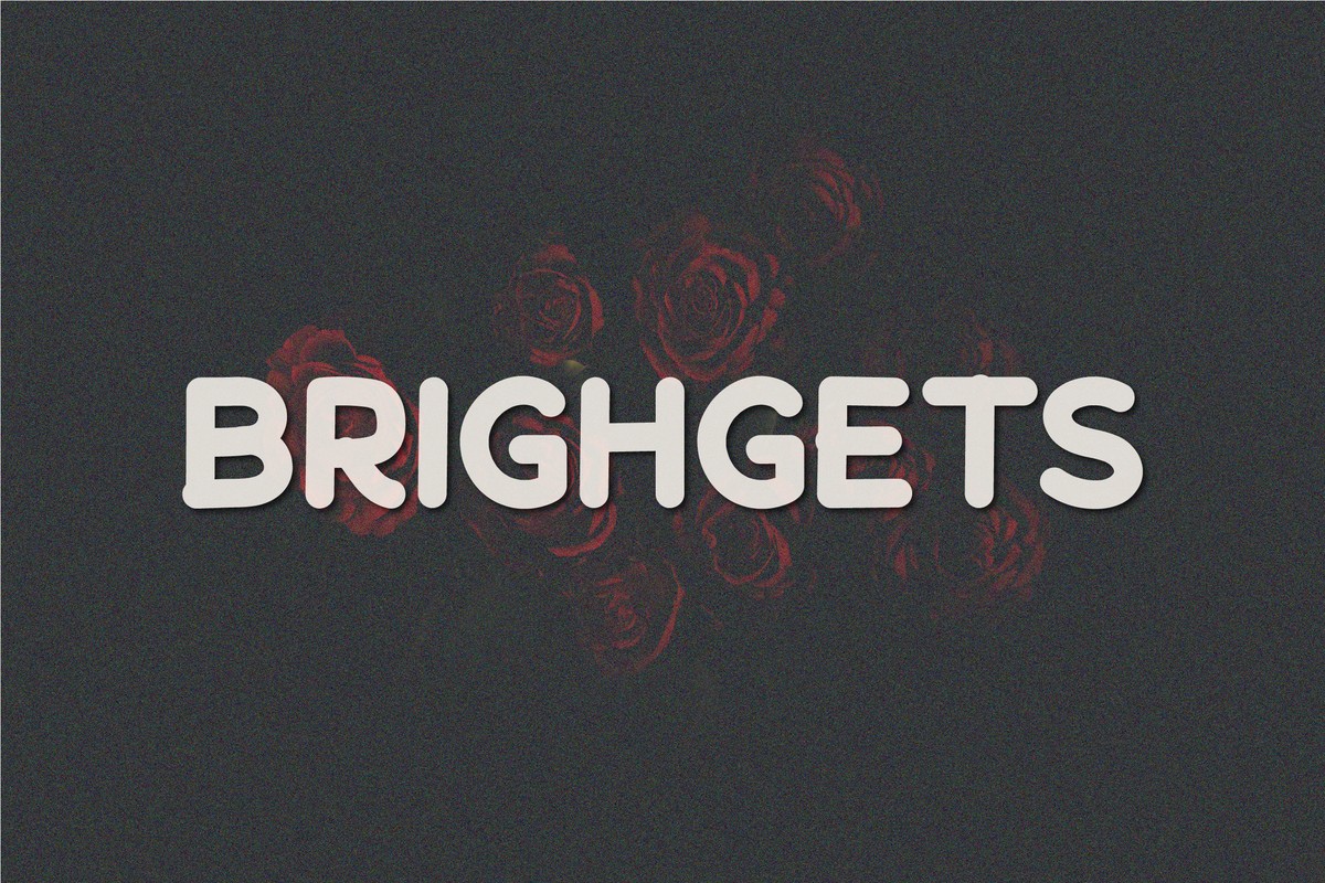 Пример шрифта Brighgets