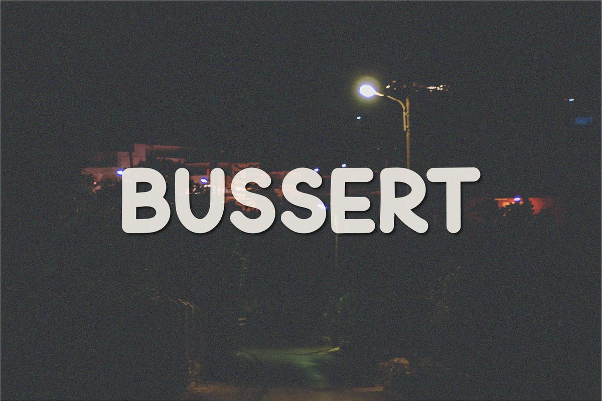 Пример шрифта Bussert Regular