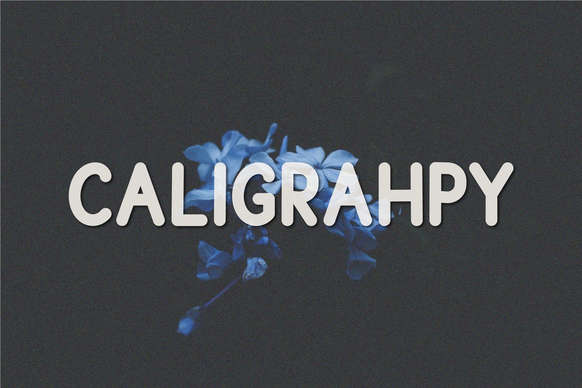 Пример шрифта Caligrahpy