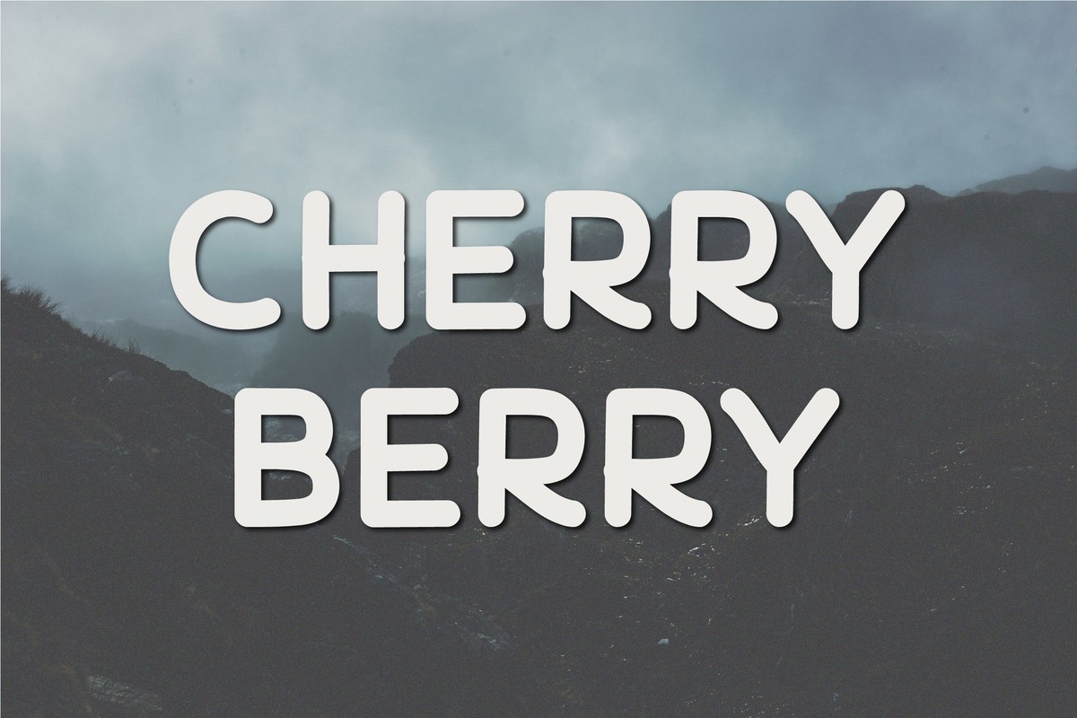 Пример шрифта Cherry Berry