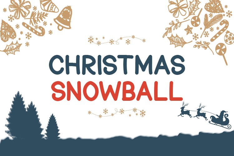 Пример шрифта Christmas Snowball