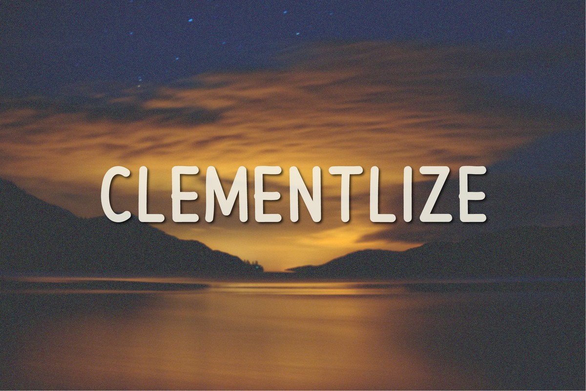 Пример шрифта Clementlize