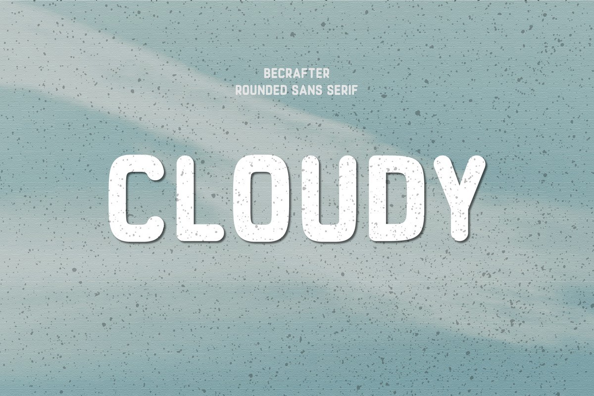 Пример шрифта Cloudy Rounded