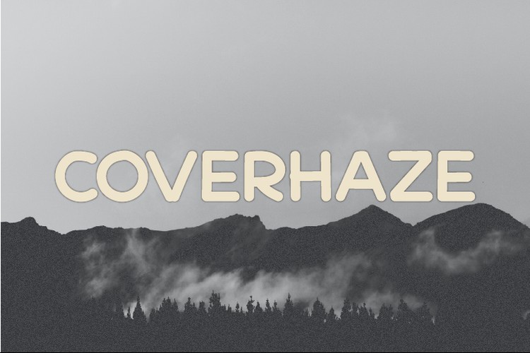 Пример шрифта Coverhaze