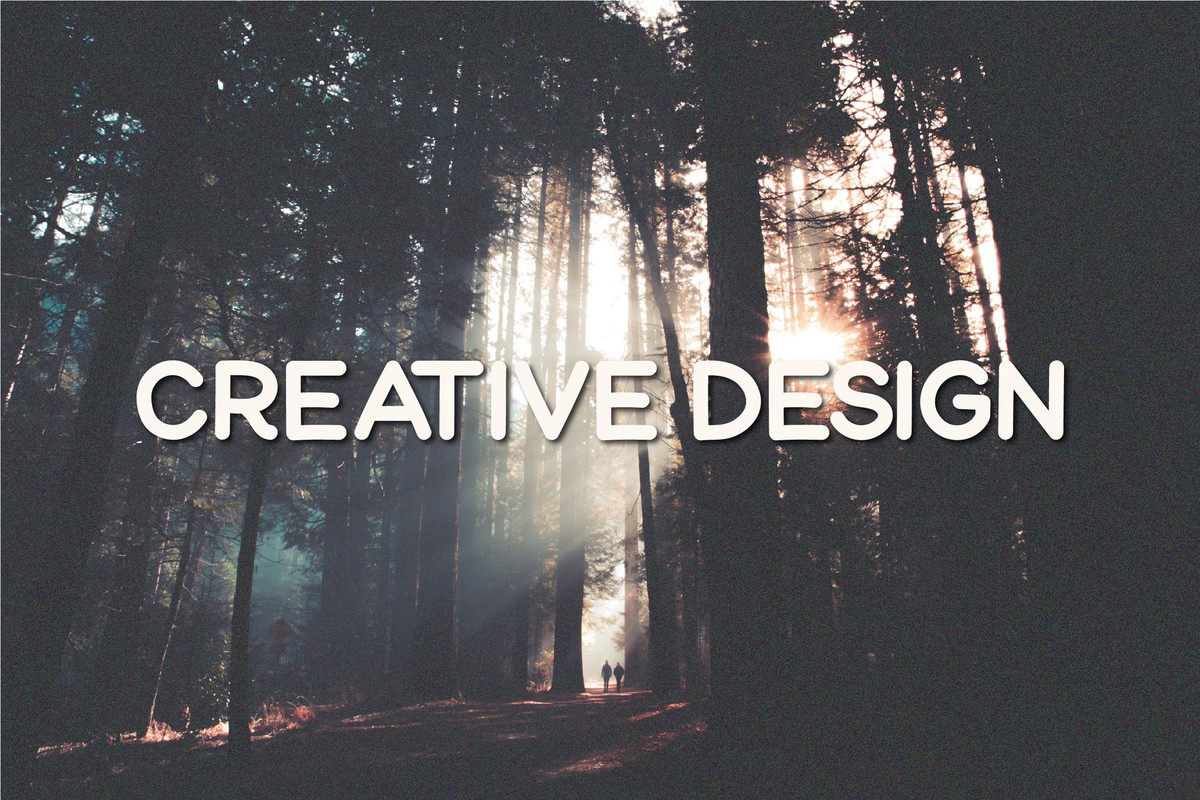 Пример шрифта Creative Design