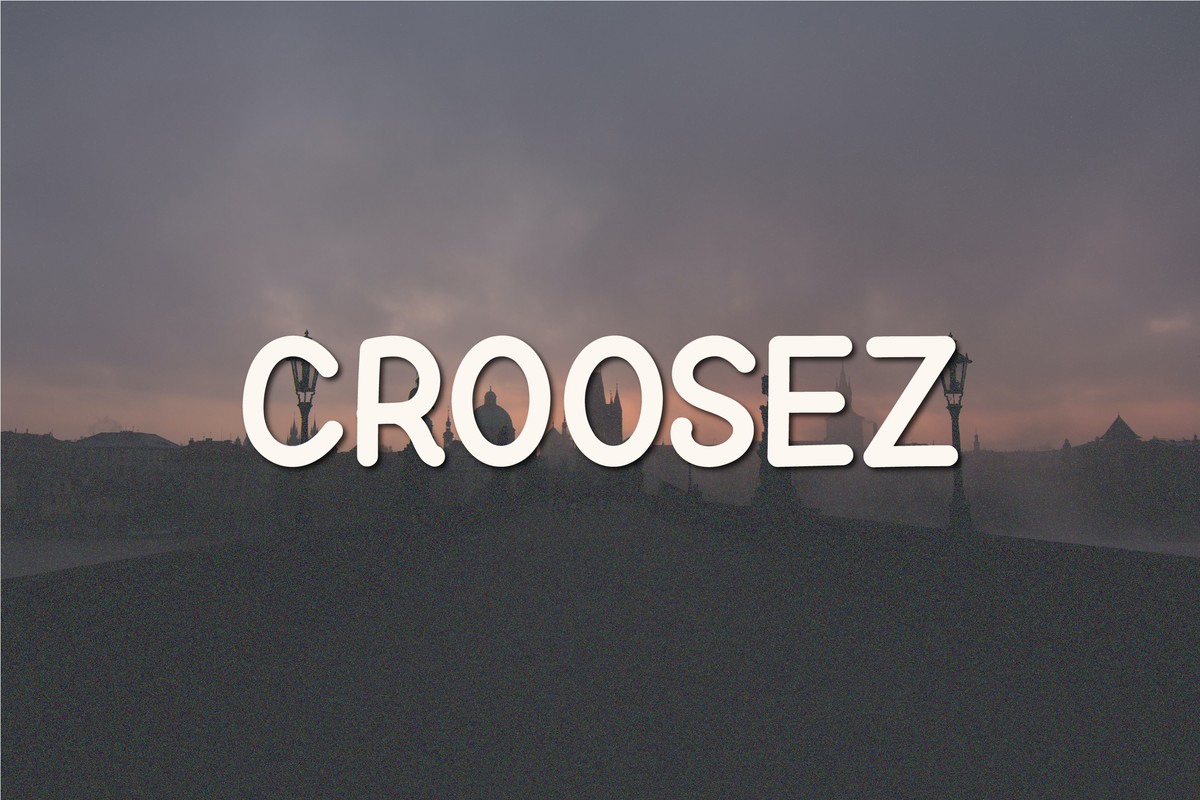 Пример шрифта Croosez