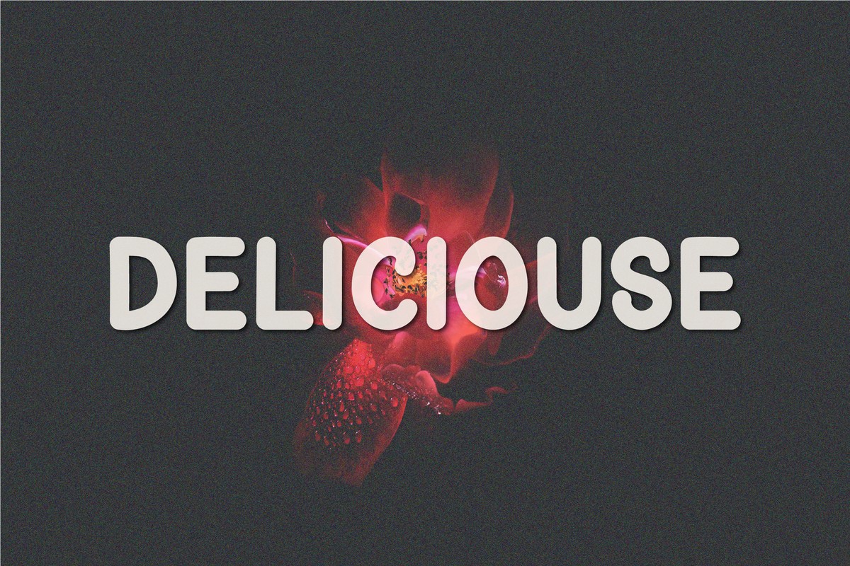 Пример шрифта Deliciouse Regular