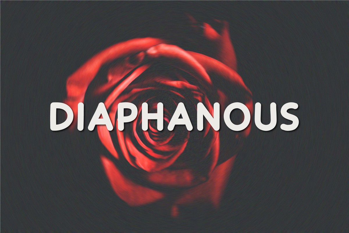 Пример шрифта Diaphanous