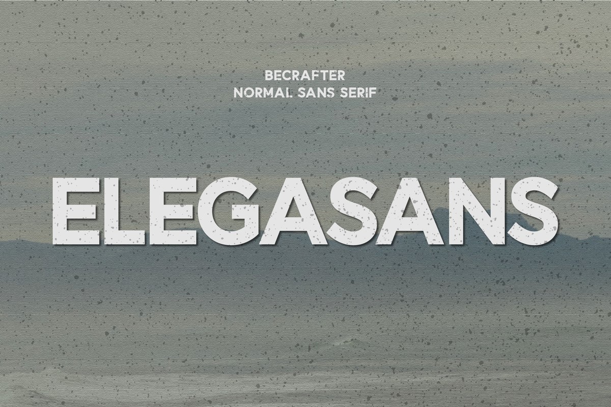 Пример шрифта Elegasans