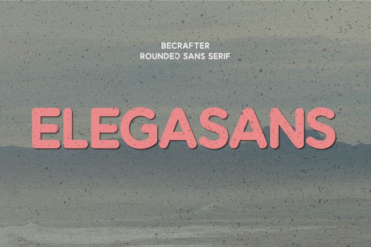Пример шрифта Elegasans Rounded Regular
