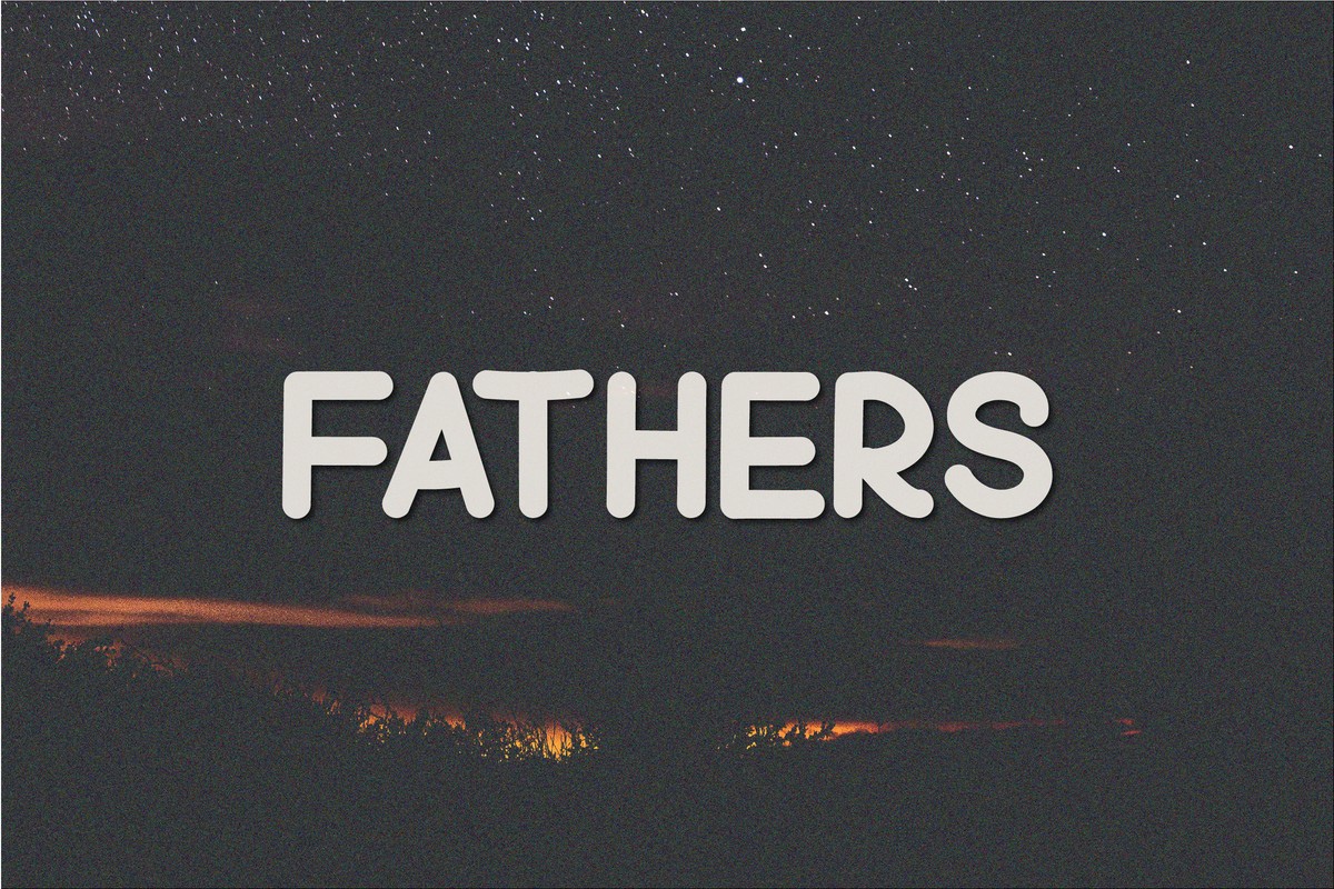 Пример шрифта Fathers