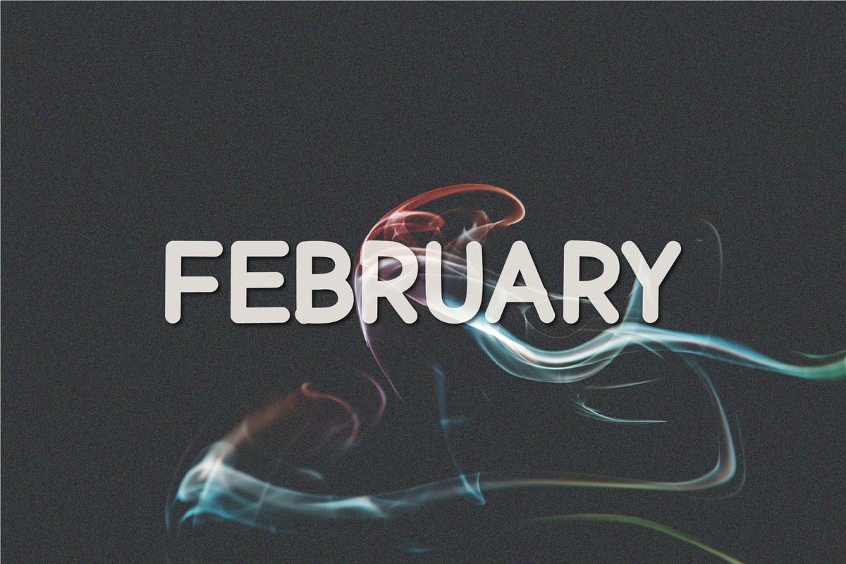 Пример шрифта February Regular