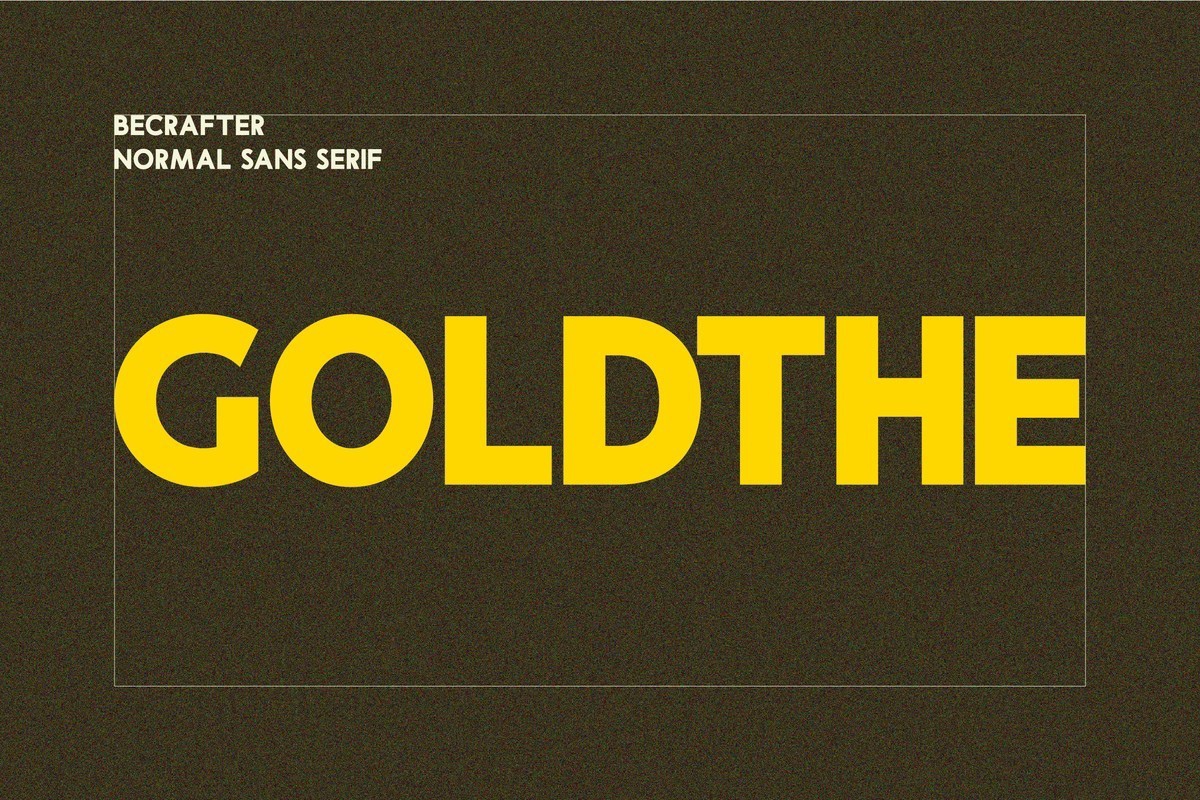 Пример шрифта Goldthe
