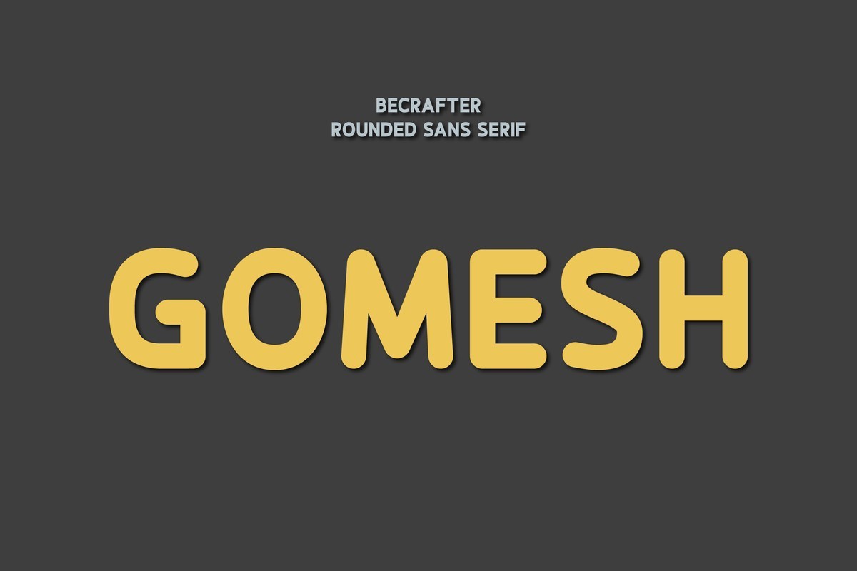 Пример шрифта Gomesh Rounded