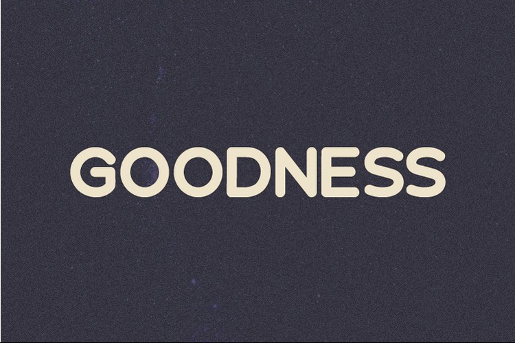 Пример шрифта Goodness