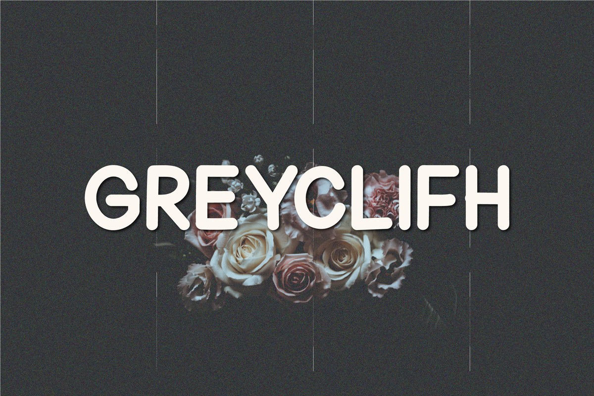 Пример шрифта Greyclifh