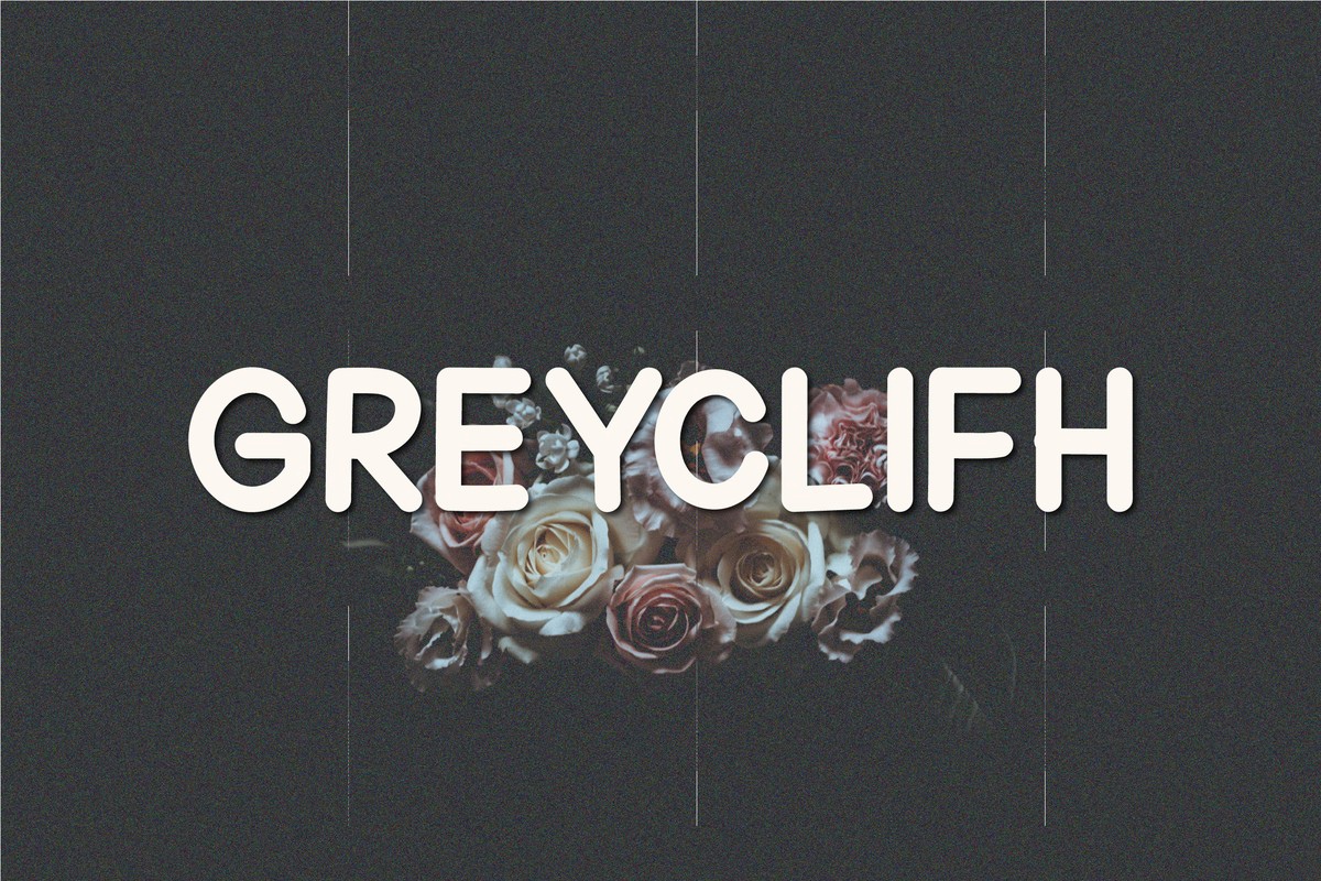 Пример шрифта Greyclifh Regular