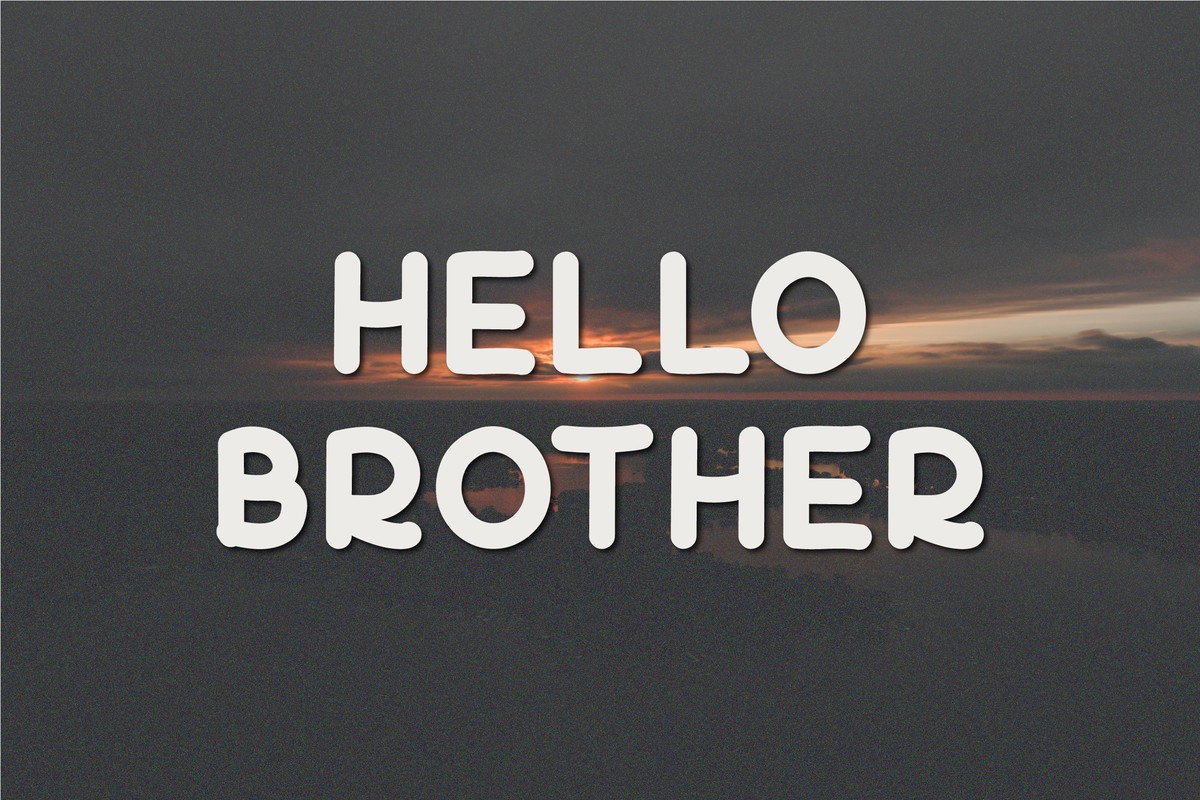 Пример шрифта Hello Brother